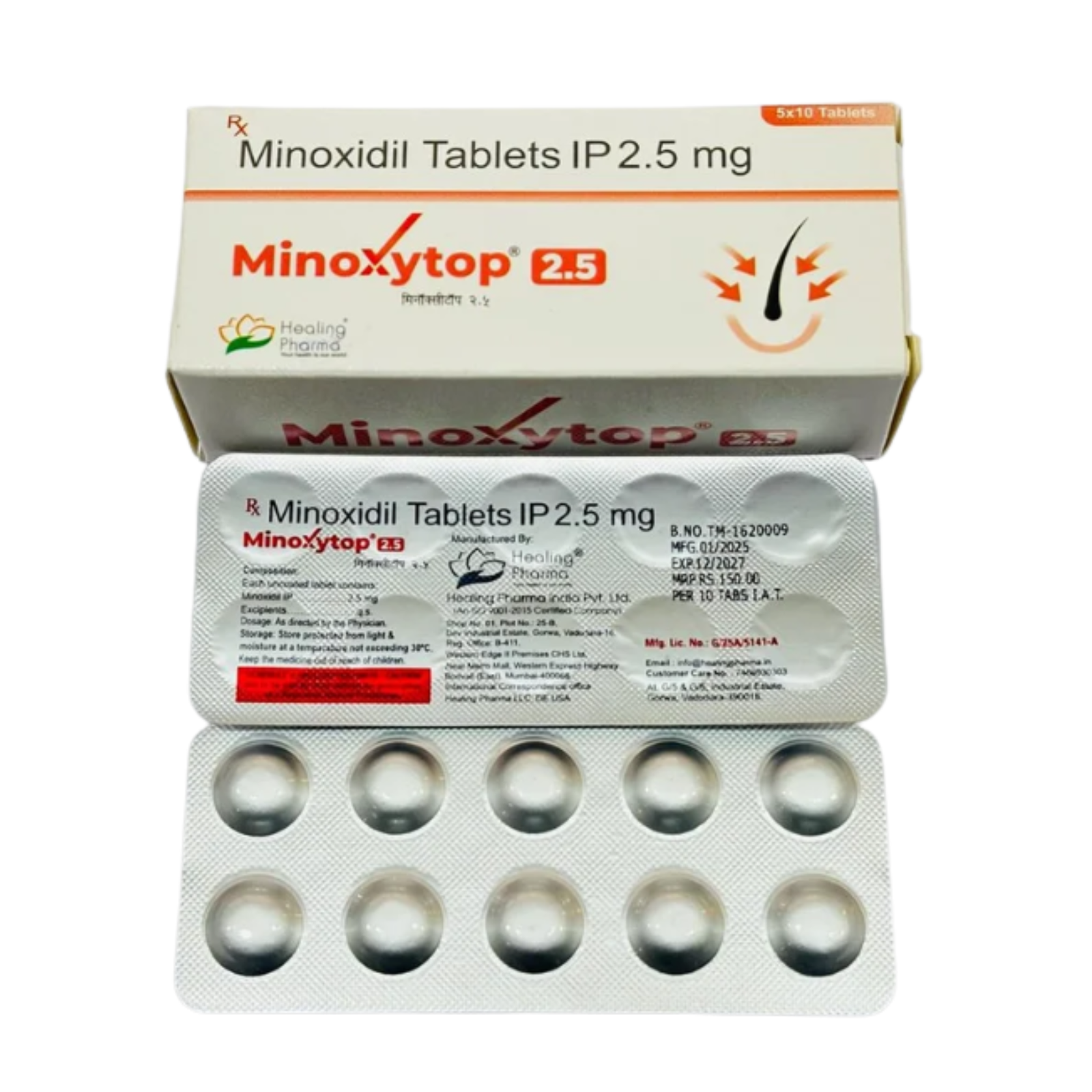 Minoxidil Tablet Ip 2.5 Mg