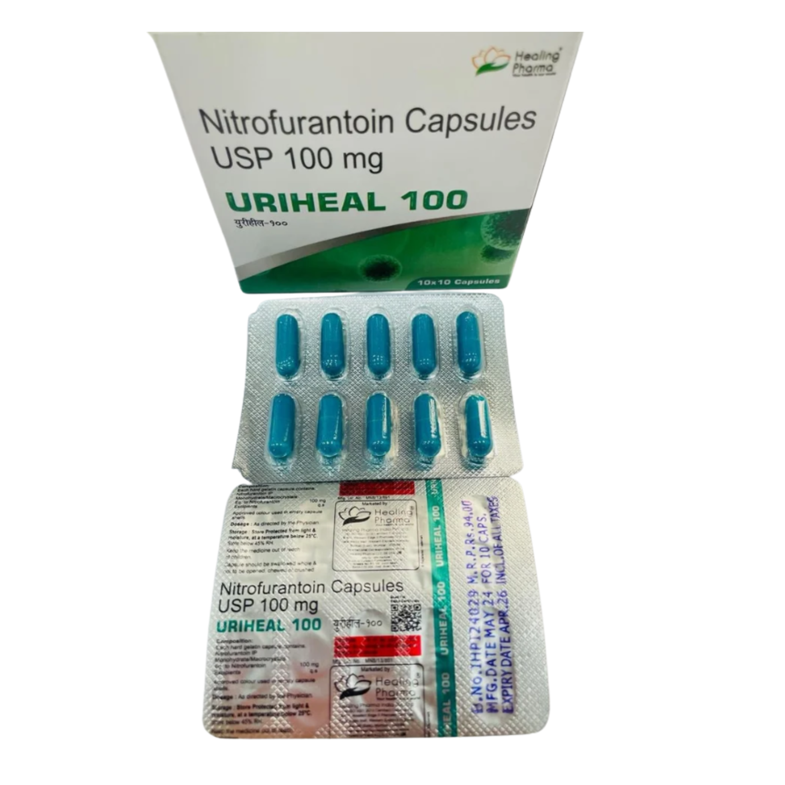 Nitrofurantoin 100 Mg Capsules