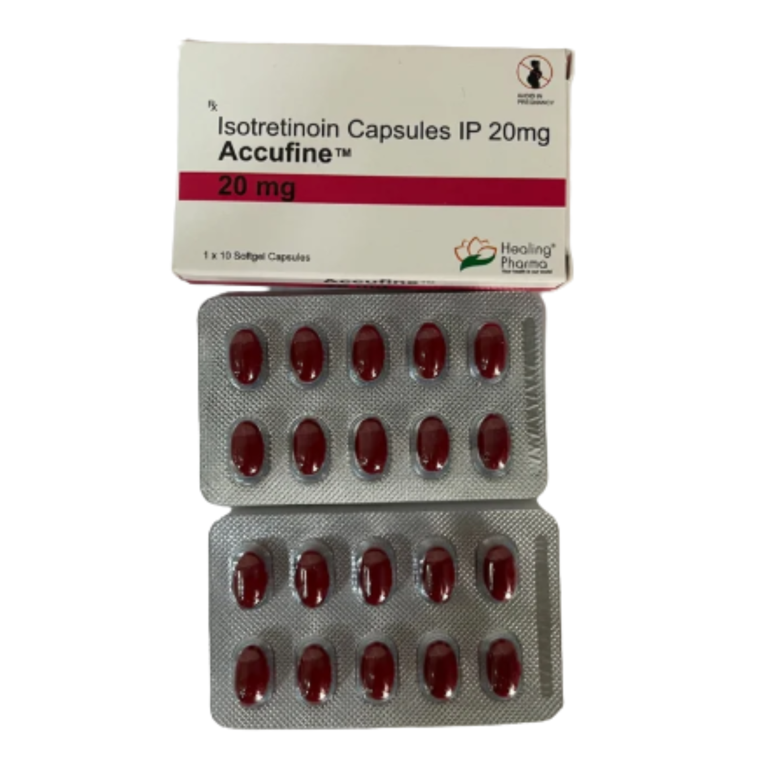20mg Accufine Isotretinoin Capsules