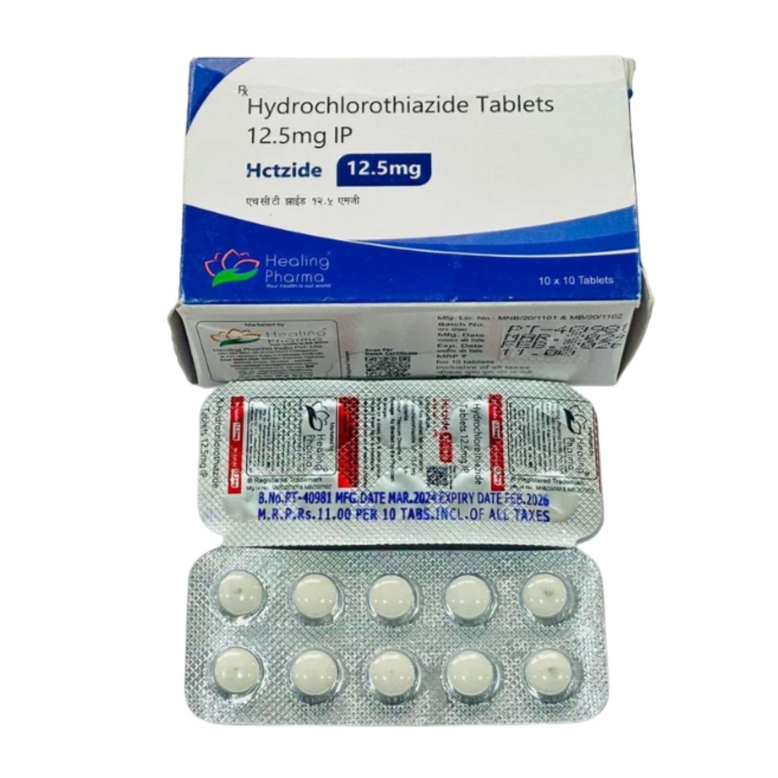 Hydrochlorothiazide Tablets 12.5mg
