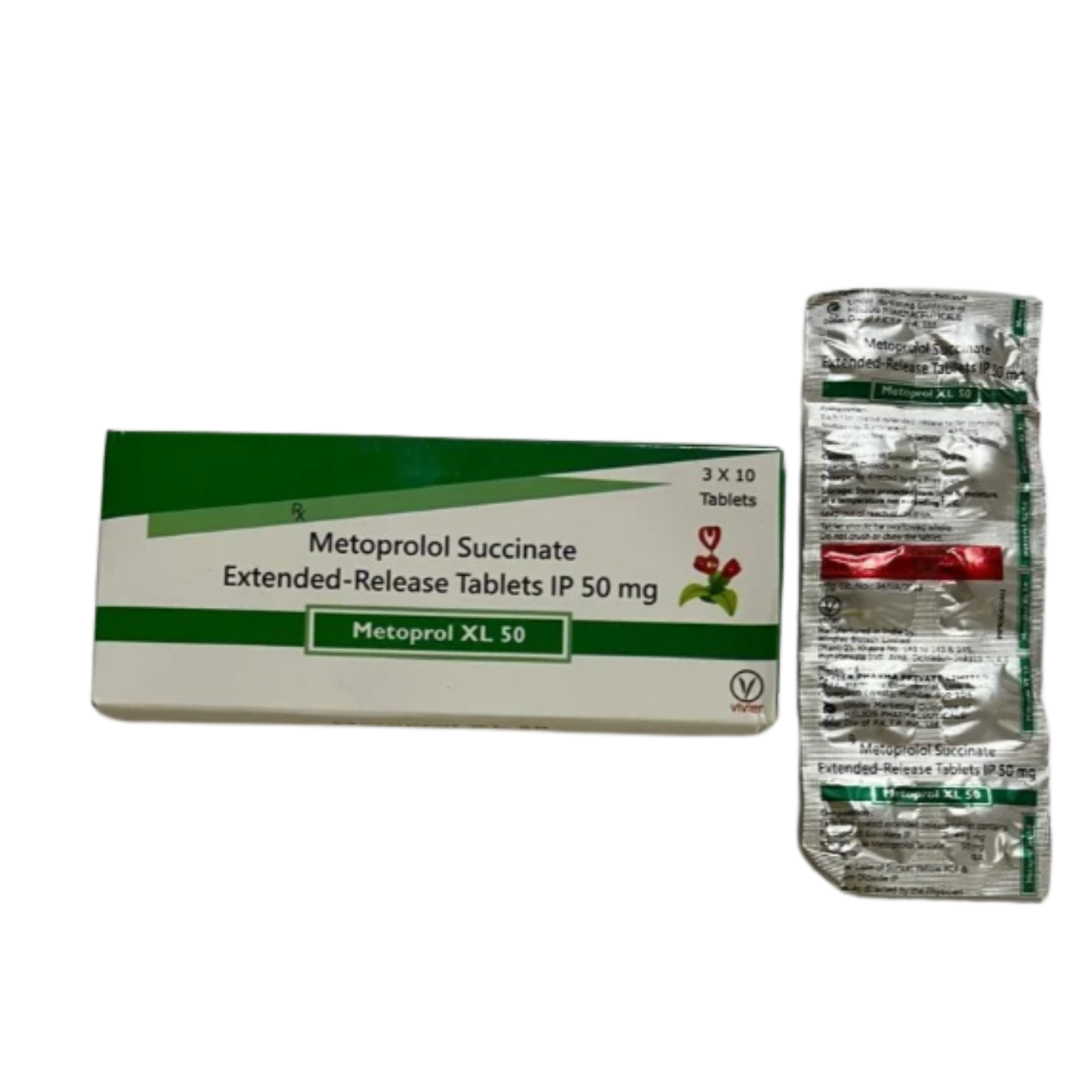 50mg Metoprolol Succinate Extended Release Tablet