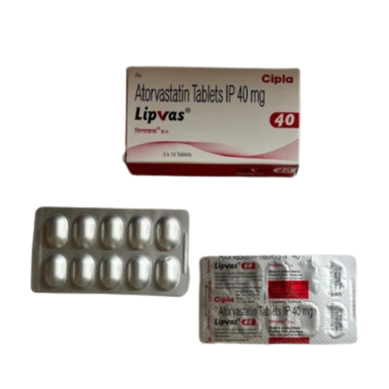 40mg Atorvastatin Lipvas Tablets