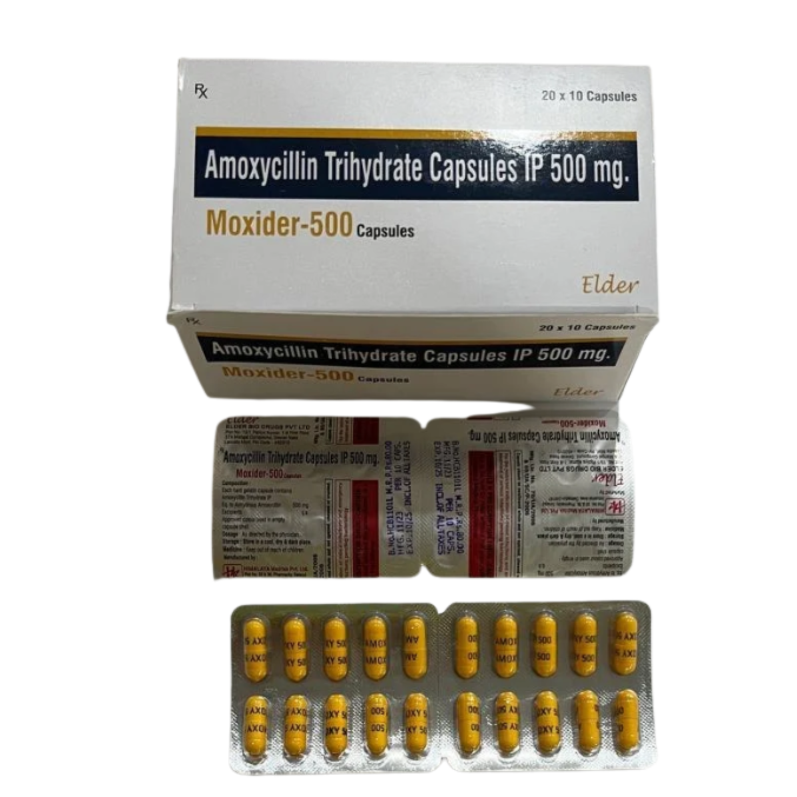 500mg Amoxicillin Trihydrate Capsules