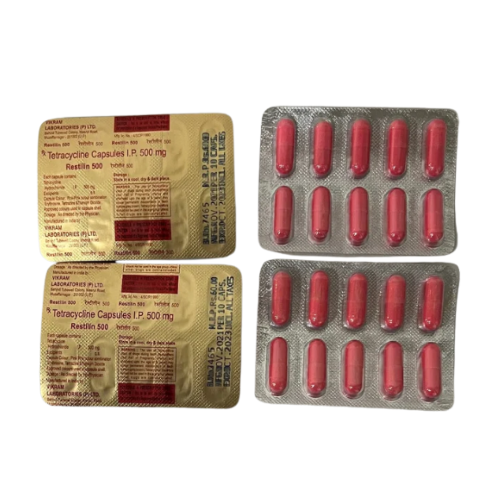 500mg Tetracycline Capsules