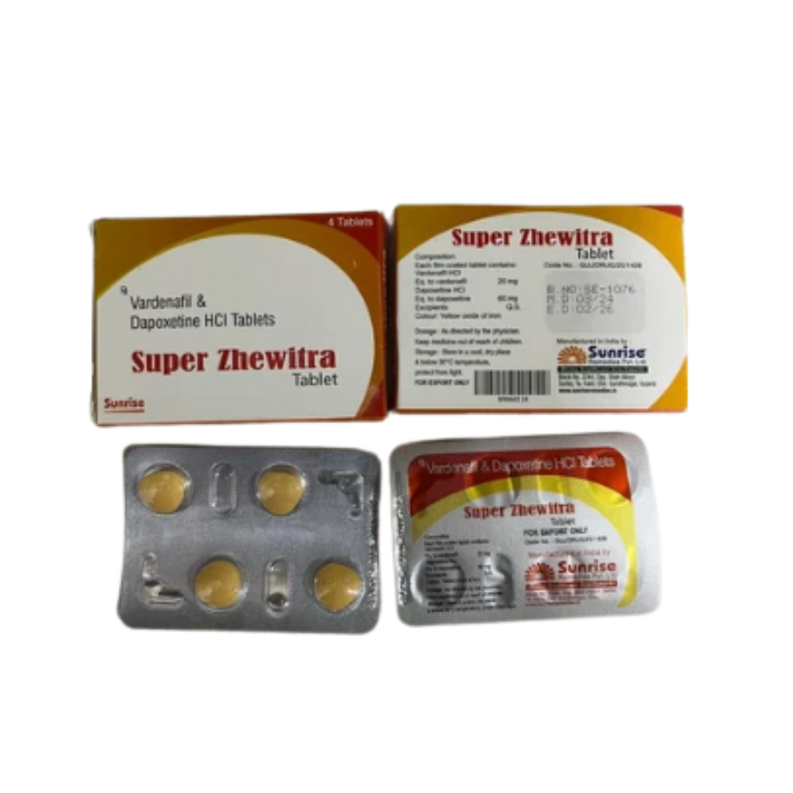 20mg Super Zhewitra Vardenafil Tablets